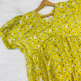 Feeding Frock Alia Cut, Free Size, Ankle Length, Tie-Up, Puff Sleeve Sleepwear in Softest Cotton Fabric (Bra Size 34"-38" | 50”-52″ length)
